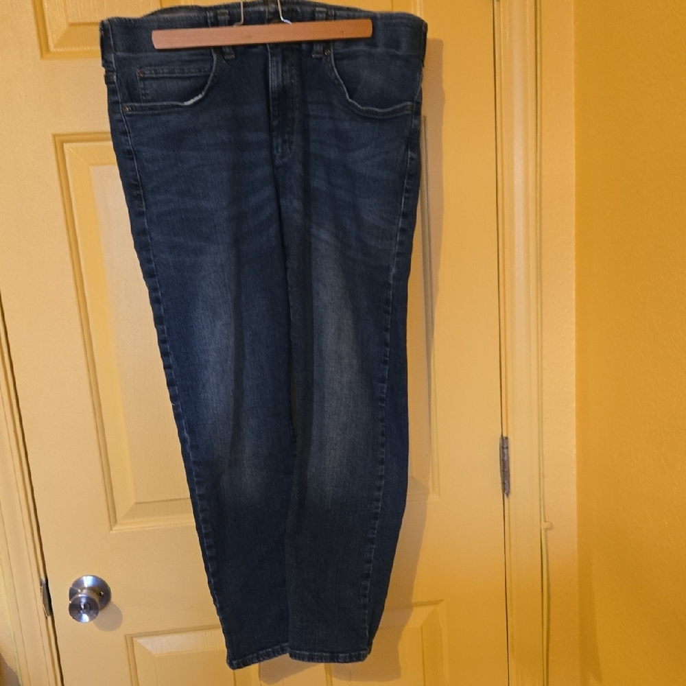 Lee Men's Dark Blue Straight Jeans